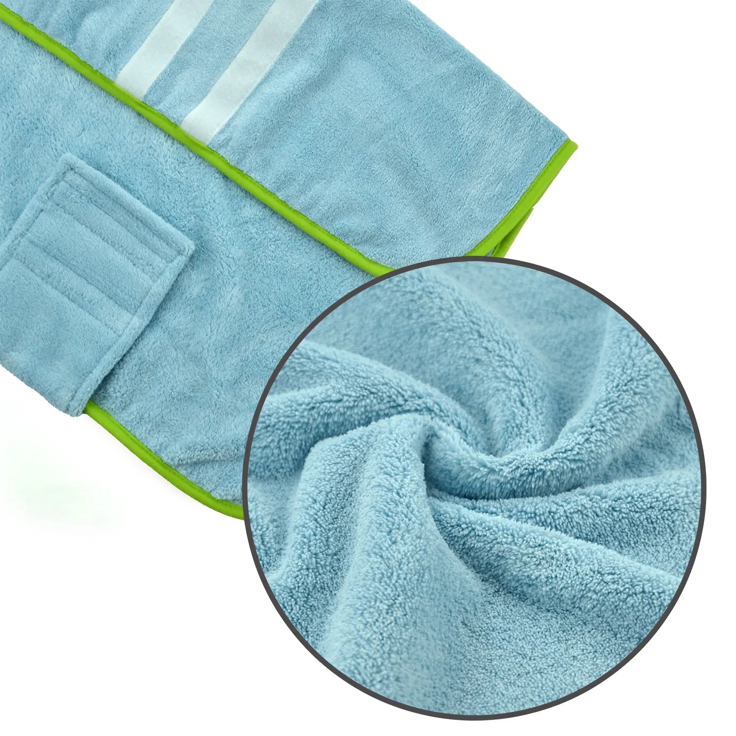 2 Counts Quick-Dry Dog Bathrobe Pet Towels Set, Adjustable Microfiber Robe with Drying Gloves, Ideal for Cold Weather and Beach Swimming