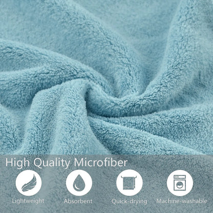 2 Counts Quick-Dry Dog Bathrobe Pet Towels Set, Adjustable Microfiber Robe with Drying Gloves, Ideal for Cold Weather and Beach Swimming